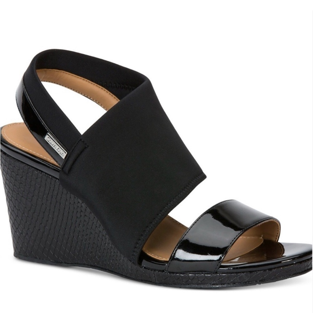 Calvin Klein Black Wedges